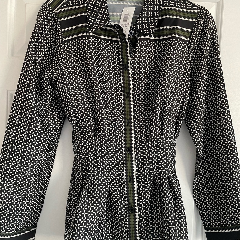 Shoshanna Shirt, Button Down, Tie Front Waist